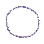 Armband, Amethyst, 03mm Kugeln, facettiert, 19cm