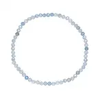 Armband, Aquamarin, 03mm Kugeln, facettiert, 19cm