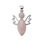 Anhänger "Licht-Engel" Rosenquarz (Liebe), 4,7cm