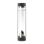 VitaJuwel Wasserkaraffe "Sana" Lava black mit Modul "Courage"