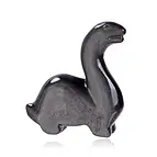 Gravur Dinosaurier, Obsidian (Silberglanzobsidian), 7,0cm