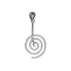 Donuthalter "Spirale" Silber, für 40mm-Donut