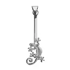 Donuthalter "Gecko" Silber, für 30 und 40mm Donut