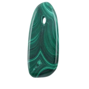 Scheibenstein Malachit (stab.) frontgebohrt, 3,5 - 4,0cm