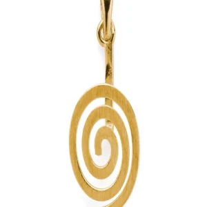 Donuthalter "Spirale" Silber vergoldet matt, für 40mm-Donut