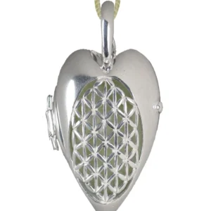 Anhänger Blume des Lebens Medaillon, 3,0cm, Silber