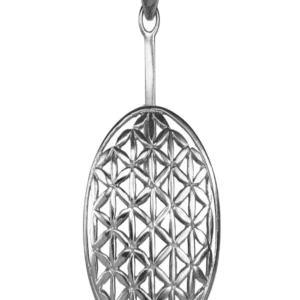 Donuthalter Blume des Lebens Silber, für 40mm Donut