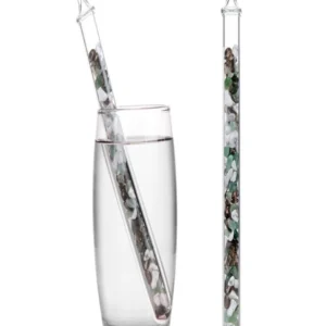 Kristall-Vitalstab "Anti Stress" (Aventurin, Rauchquarz, Magnesit), 20cm