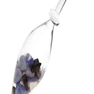 Edelstein Balance Wasserstab "Gelassenheit" (Magnesit, Blauquarz, Dumortierit)
