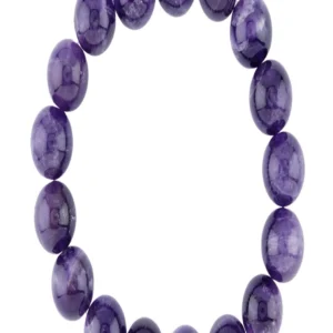 Armband, Amethyst (Chevron dunkel), 12mm Kugeln
