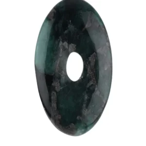 Donut Smaragd in Matrix, 40mm