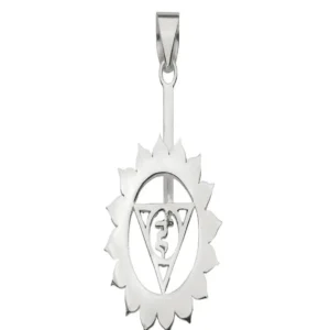 Donuthalter "Chakra Hals/Kehle" Silber, für 30 und 40mm Donut