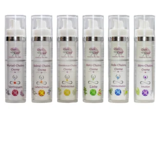 6 Chakra-Cremes Komplett Set