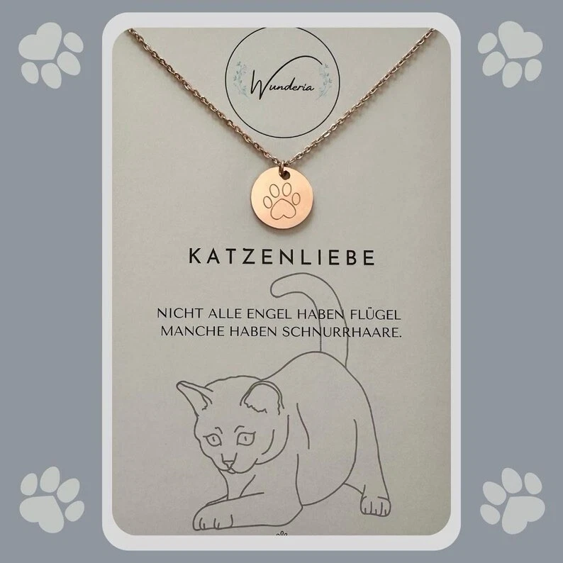 Katzenliebe Halskette- 3 Varianten – Bild 3