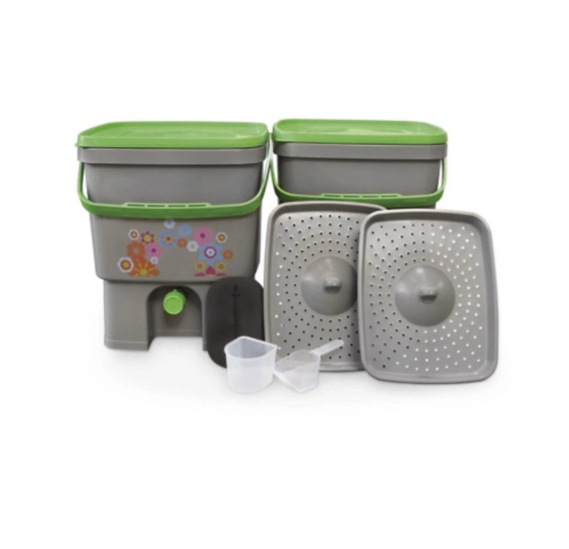 2 Bokashi Eimer mit 500g – Tüte Bokasi-Aktiv