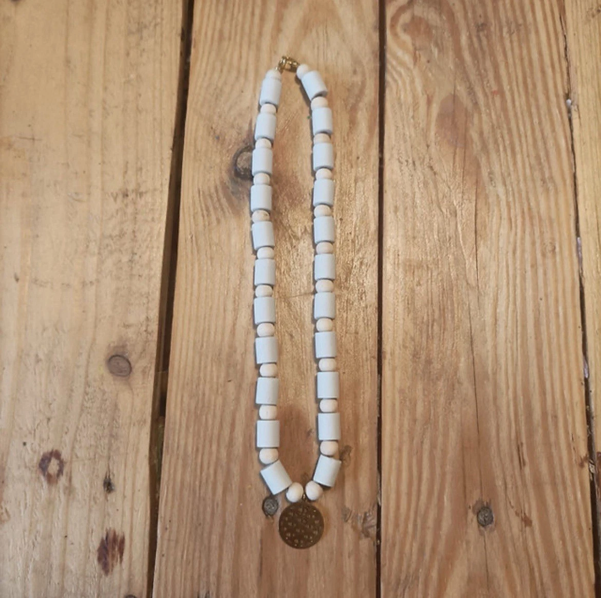 EM Keramik Pipes Schmuck Halskette "Blume des Lebens"