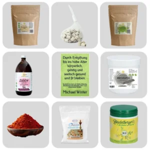 Entgiftungs-SET 9 teilig zum Buch über Entgiftung von Michael Winter