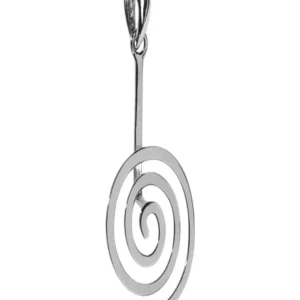 Donuthalter "Spirale" Silber, für 40mm-Donut
