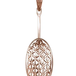 Donuthalter Blume des Lebens Silber rosevergoldet, für 30mm Donut