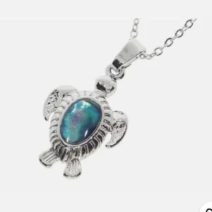 Anhänger Schildkröte, Paua-Muschel, mit Kette