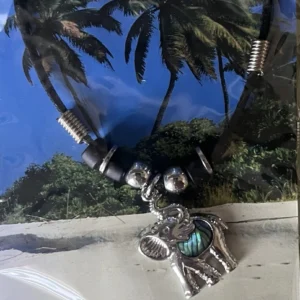 Anhänger Elefant , Paua-Muschel, mit Kette