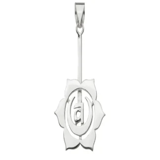 Donuthalter "Chakra Sakral/Sexual" Silber, für 30 und 40mm Donut