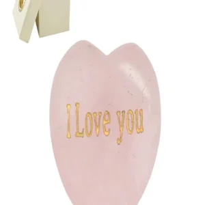 Herz mit Gravur "I love you" in Geschenkschachtel