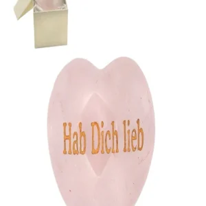 Herz mit Gravur "Hab Dich lieb!" in Geschenkschachtel