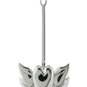 Donuthalter Geflügeltes Herz Silber, für 30 und 40mm Donut