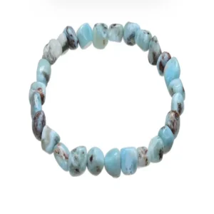 Armband, Larimar (mit Matrix), 08-10mm Nuggets