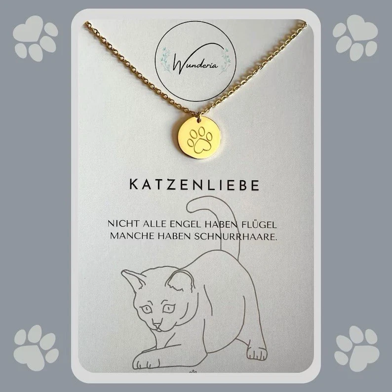 Katzenliebe Halskette- 3 Varianten