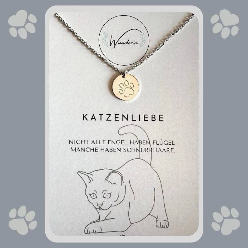 Katzenliebe Halskette- 3 Varianten – Bild 2