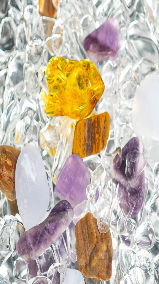 VitaJuwel ViA "Prana Black" (Amethyst, Bergkristall, Bernstein, Chalcedon…) – Bild 2