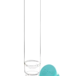 Vita Juwel inu! Flasche Ocean Blue mit Bergkristall mit Blume des Lebens