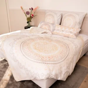 Bio-Bettwäsche Soulshine mit Rosenquarz Bezug 135/200 Kissen 40/80
